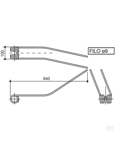 Dientes flexibles Cimac 30009N Kramp