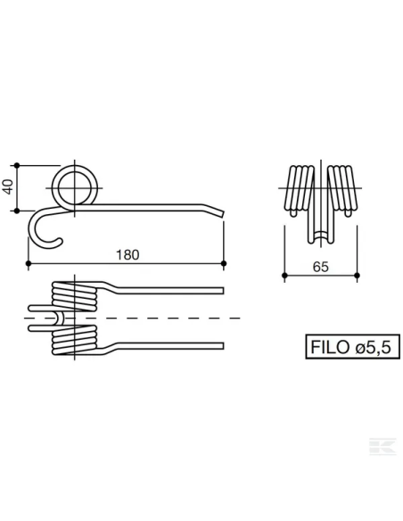 Diente de pick-up Wolvo 60033N Kramp