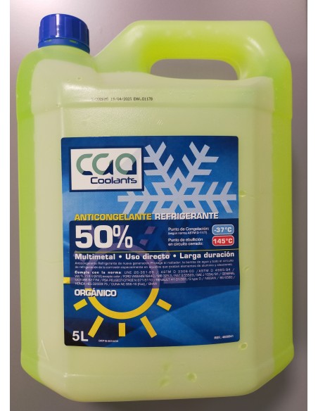 ANTICONGELANTE REFRIGERANTE 50% CGA 5L ORGÁNICO