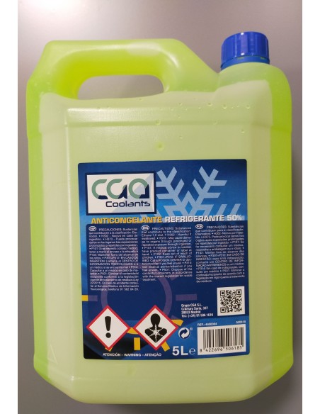 ANTICONGELANTE REFRIGERANTE 50% CGA 5L ORGÁNICO