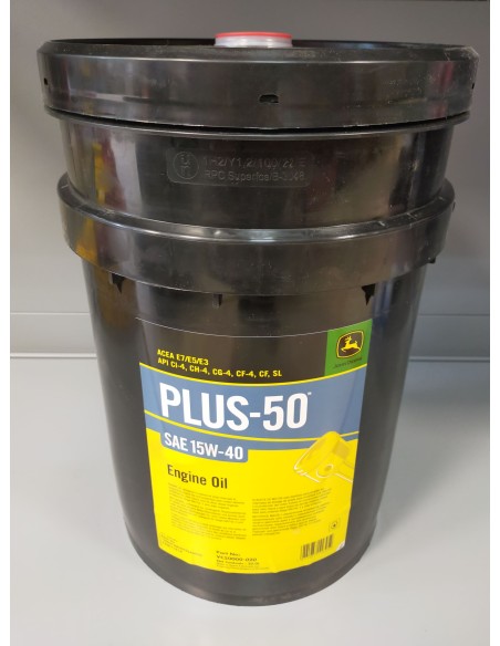 ACEITE JOHN DEERE PLUS 50 SAE 15W-40 20L