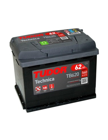 Batería TUDOR TB620 12V 62AH 540 A (EN)