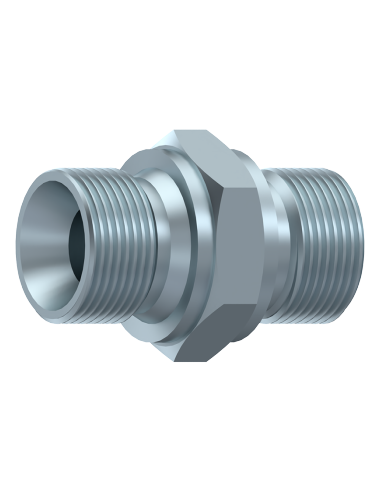 ADAPTADOR M-M BSP (60º)   3/8" BSP  3/8" BSP