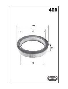 FILTRO DE AIRE MANN C2135