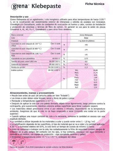 COLA ESPECÍFICA PARA VERMICULITA 1200ºC