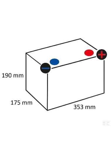 Batería 12 V 95 Ah 800 A Kramp