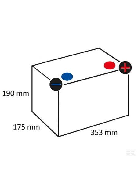Batería 12 V 95 Ah 800 A Kramp