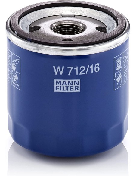 FILTRO DE ACEITE MANN W712/16 RECAMBIO
