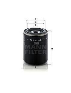 FILTRO ACEITE MANN W932/81 RECAMBIO